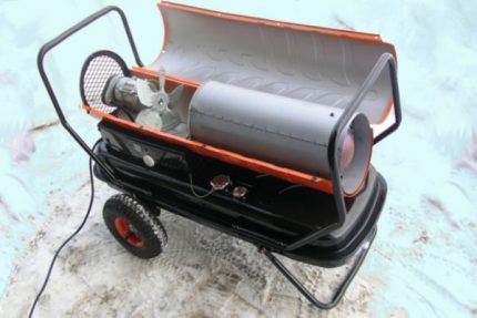 Pistolet à chaleur fait maison pour le garage Pistolet à chaleur fait maison pour le garage