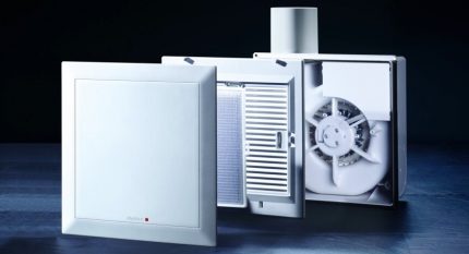 Il est conseillé d'acheter un dispositif d'échappement avec un bruit jusqu'à 40 dB Ventilateur silencieux