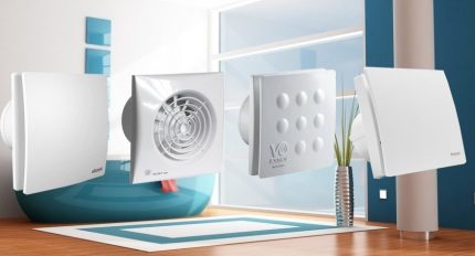 Modèles de ventilateurs d'extraction Ventilateurs de salle de bain automatiques