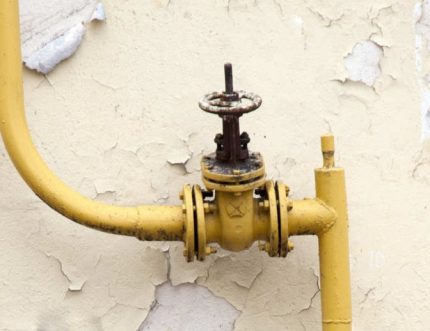 Robinet de gaz externe