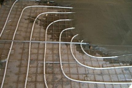 Tiled water floor Tiled water floor