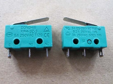 Microrupteur mécanique