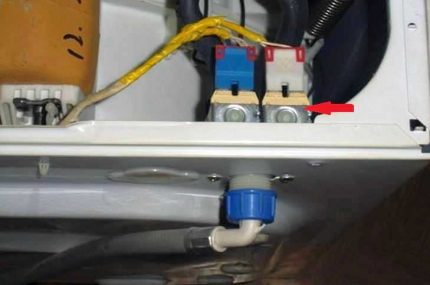 Emplacement d'installation de la vanne d'eau Emplacement d'installation de la vanne d'eau