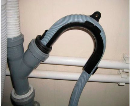 Installing the drain hose