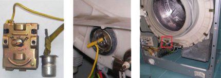 Capteur de température dans la machine Capteur de température dans la machine