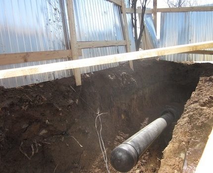 Gazoduc tendu dans un puits horizontal Pose du gazoduc par la méthode HDD