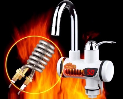 Elemento de aquecimento do aquecedor elétrico de água instantâneo na torneira Elemento de aquecimento