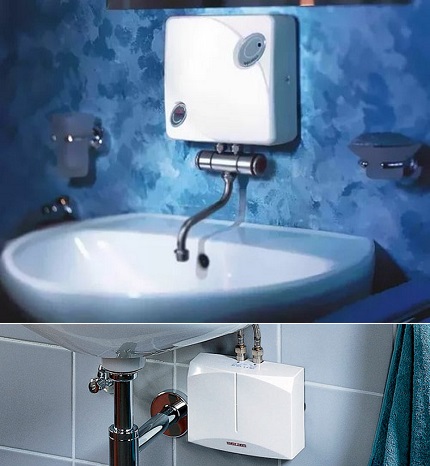 Aquecedor de água instantâneo elétrico de parede Montado na parede