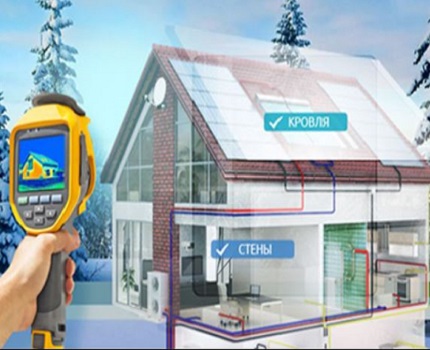 L'appareil vous permet de vérifier chaque partie du bâtiment séparément Imagerie thermique