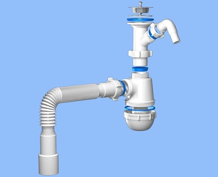 A variety of siphons for sewage