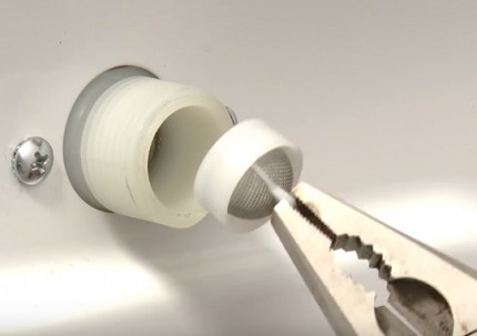 Nettoyage du filtre d'entrée