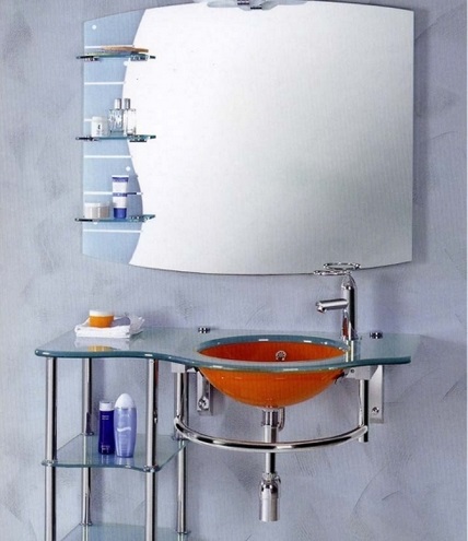 Évier en verre de fabrication chinoise Modèle de la marque Senli