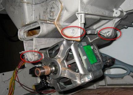 Remoção do motor da máquina de lavar