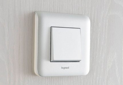 Legrand switch: appearance of the light switch Switch Legrand