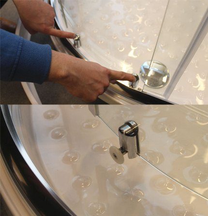 Unten an der Schiebetür