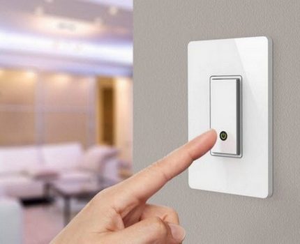 Interrupteur sans fil à l'intérieur Interrupteur sans fil à l'intérieur