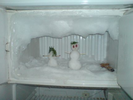 For correct operation, the freezer should be periodically thawed. Defrosting the freezer
