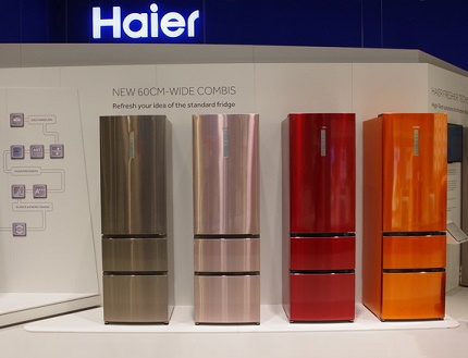 De nombreux modèles sont présentés dans différentes combinaisons de couleurs. Un réfrigérateur sur dix vendu - Haier