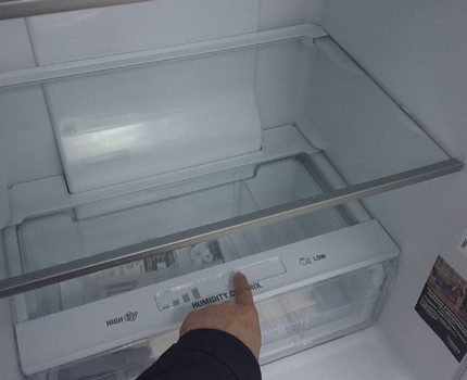 Anti-bacterial interior shelves