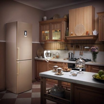 Réfrigérateur Bosch avec poignées suspendues