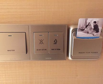 Kartenleser für Hotelzimmer