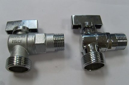 Different types of taps for washing machines Different types of taps for washing machines