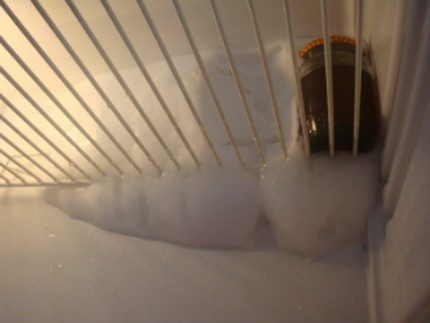 How to get rid of ice on the back wall Ice on the back