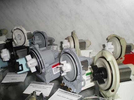 Pumps for washing machines