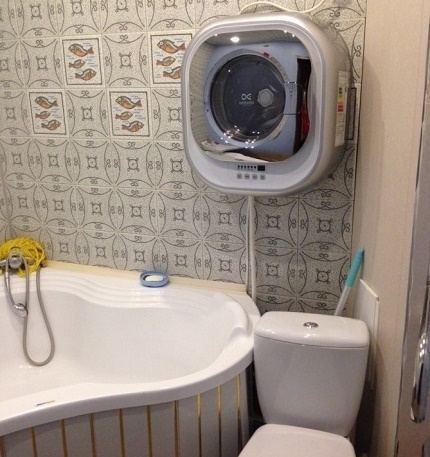 L'emplacement de la mini machine à laver sur les appareils de plomberie Installer une machine sur la plomberie