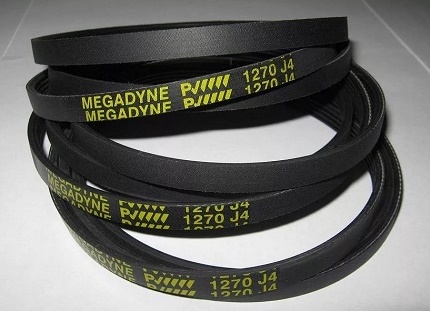 Rubber belt for transmission in the washing machine Material for making a belt for washing in a washing machine