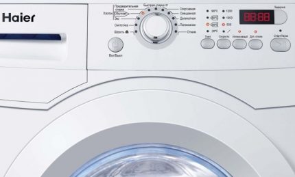 Le menu des machines Haier Russified facilite leur fonctionnement Menu russifié des machines Haier