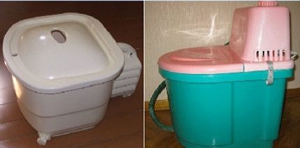 Une petite unité est capable de remplacer les mains pendant le processus de lavage Mini-rondelles bébé