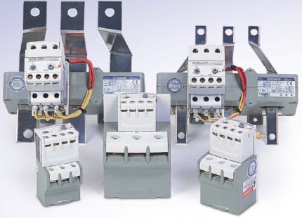 Différents modèles de relais thermiques Dispositifs de protection thermique