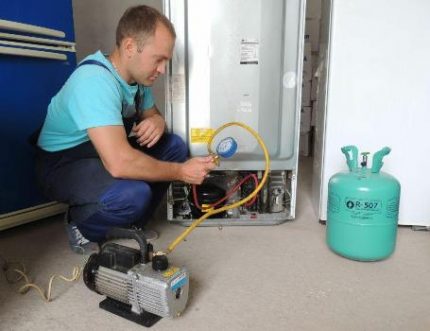 Refrigerant Filling Process Refueling the new 507 Series