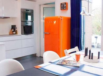 Retro-style refrigerator SMEG - a retro model of a new class