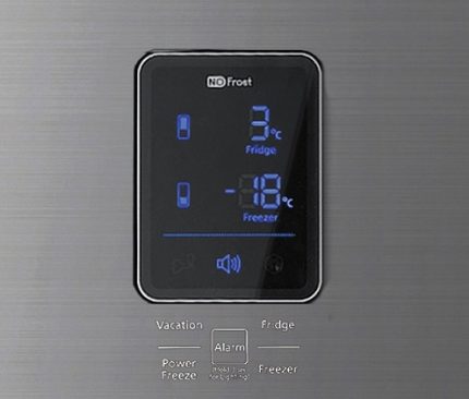 Panneau de commande du réfrigérateur Panneau de commande du réfrigérateur