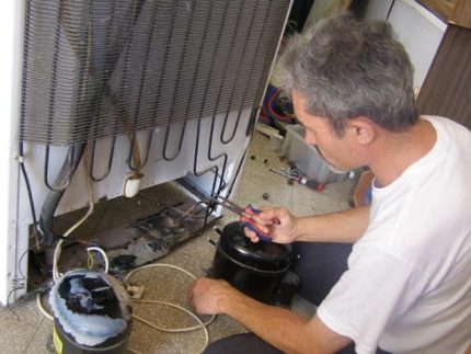 Pourquoi le réfrigérateur ne fonctionne pas - diagnostics et réparations Remplacement du compresseur