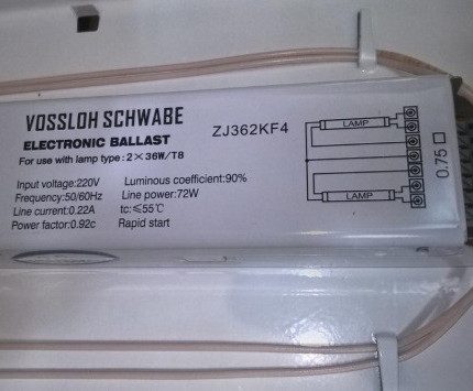 Les appareils de marque coûtent cher Ballast d'une marque célèbre