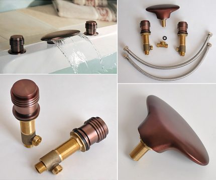 The number of components of the mixer depends on its model Cascade Crane Elements