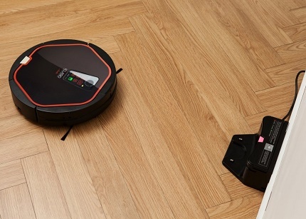 Retorno automático do robô à base de estacionamento Aspirador retornar à base