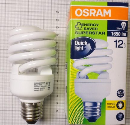 OSRAM dispose de LFC fiables Lampes compactes OSRAM