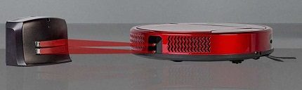 La base ne peut pas être cachée derrière des meubles hauts Recharge depuis la gare