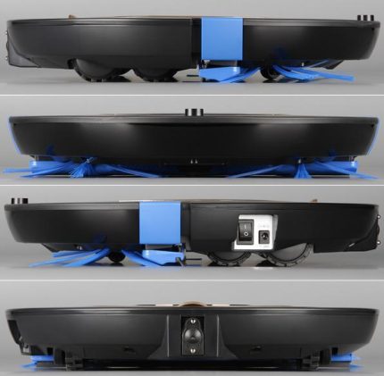 Les commandes sont situées sur le côté du boîtier Aperçu de la surface latérale