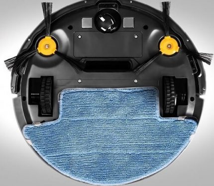 Robot vacuum cleaner Redmond RV R100 for wet processing Wet nozzle redmond-rv-r100