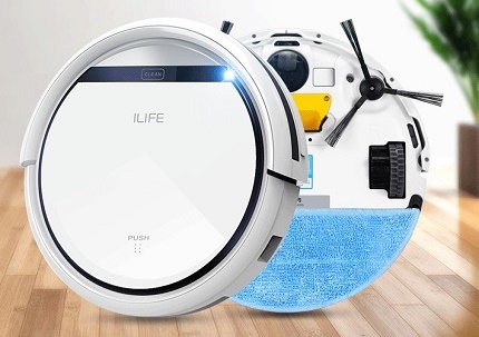 Simplicité de l'appareil et gestion des robots des aspirateurs iLife Simplicité de l'appareil et design laconique