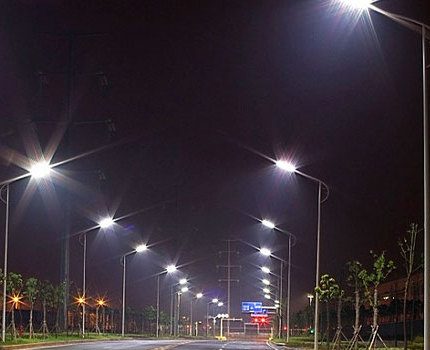 Street mercury-containing lamps Trunk lighting with mercury lamps