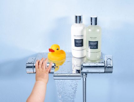 Cascade model with thermostat GROHE Grohtherm mixer