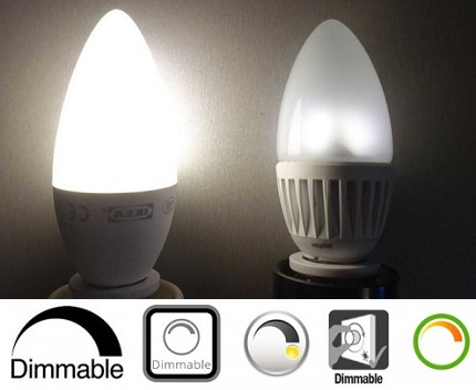 Ampoules à intensité variable Gradation de la lampe