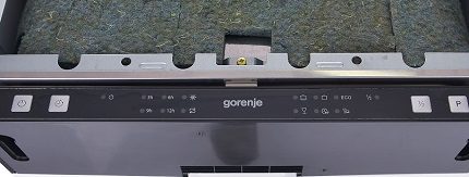 Panneau de sélection des modes de lave-vaisselle Panneau de contrôle