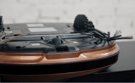 Aiklebo Omega Robotic Aspirador inferior Lado inferior do Iclebo Omega